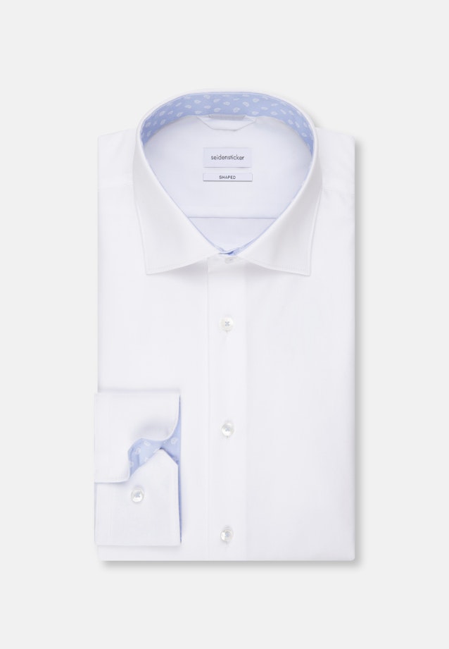Shaped Business Hemd Uni in Weiß |  Seidensticker Onlineshop