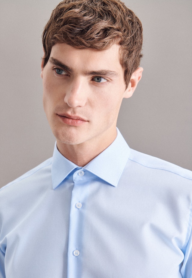 X-Slim Business Hemd Uni in Mittelblau |  Seidensticker Onlineshop