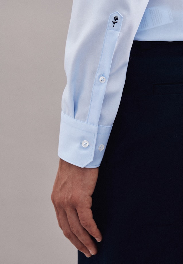 X-Slim Business Hemd Uni in Mittelblau |  Seidensticker Onlineshop
