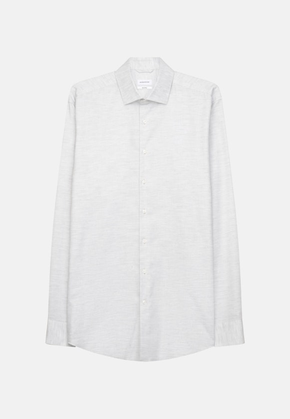 Shaped Business Hemd Uni in Grau |  Seidensticker Onlineshop