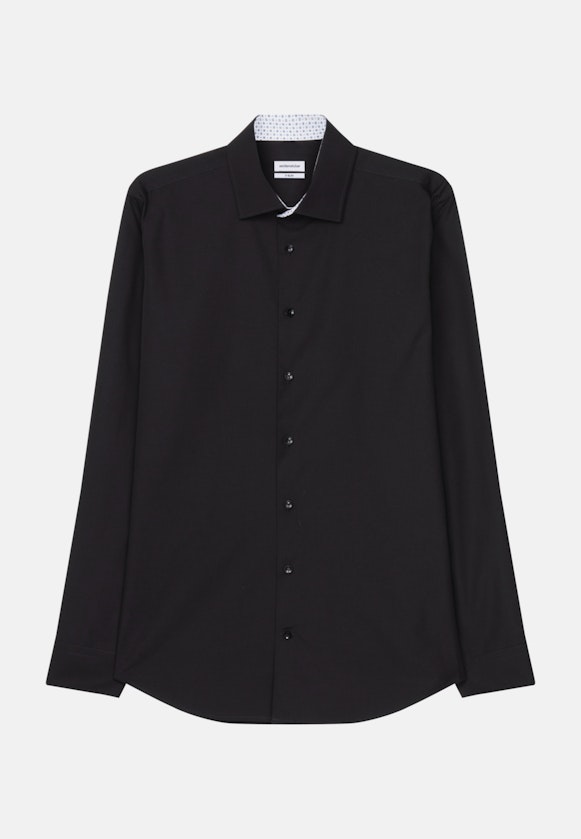 X-Slim Business Hemd Uni in Schwarz |  Seidensticker Onlineshop
