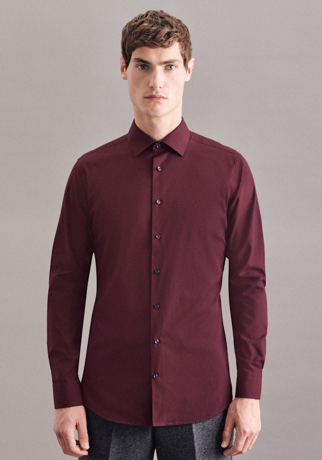 X-Slim Business shirt Uni in Red | Seidensticker online shop