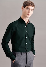 Chemise Business X-Slim Fil à fil Col Kent in Vert |  Seidensticker Onlineshop