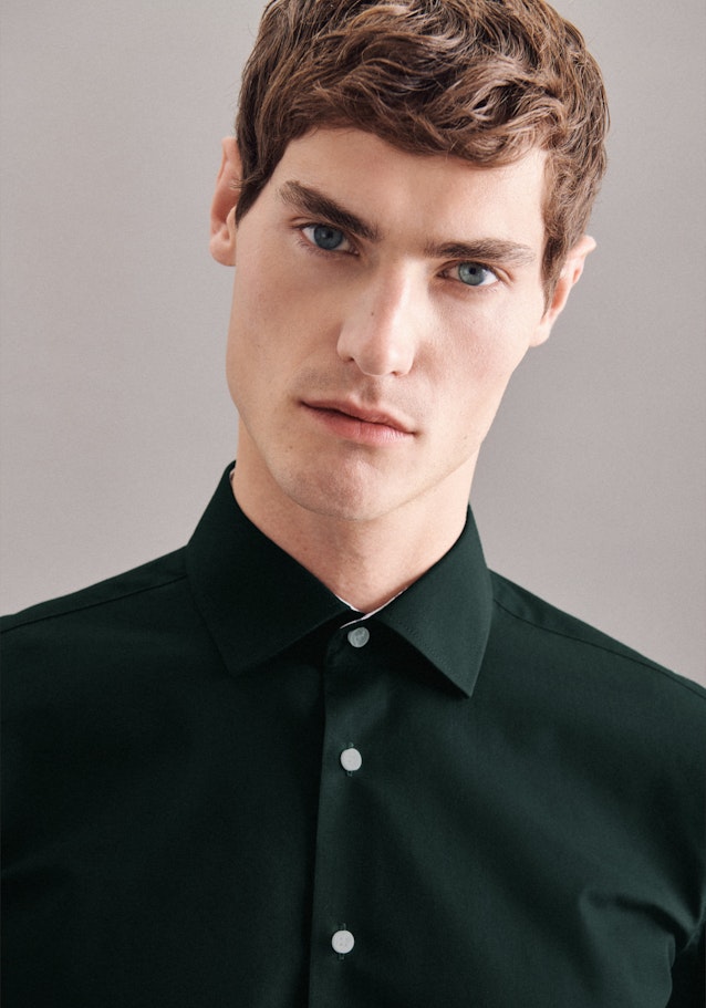 Non-iron Fil a fil Business Shirt in X-Slim with Kent-Collar in Green |  Seidensticker Onlineshop