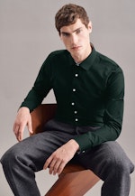 Chemise Business X-Slim Fil à fil Col Kent in Vert |  Seidensticker Onlineshop