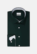 Chemise Business X-Slim Fil à fil Col Kent in Vert |  Seidensticker Onlineshop