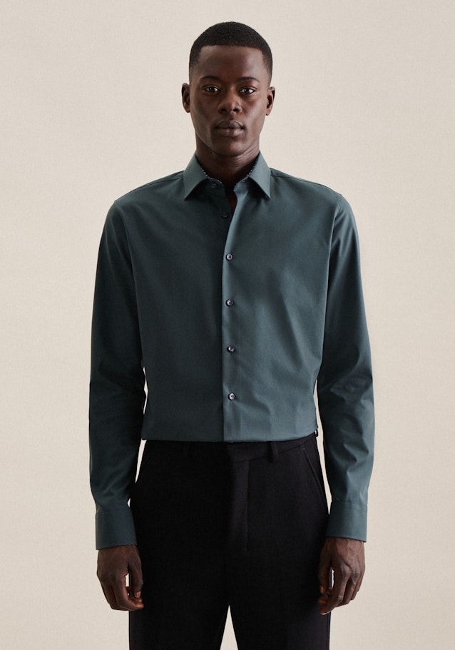Seidensticker Bügelfreies Fil a fil Business Hemd in X-Slim mit Kentkragen