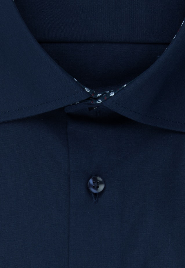Non-iron Fil a fil Business Shirt in X-Slim with Kent-Collar in Dark Blue |  Seidensticker Onlineshop