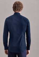 Chemise Business X-Slim Fil à fil Col Kent in Bleu Foncé |  Seidensticker Onlineshop