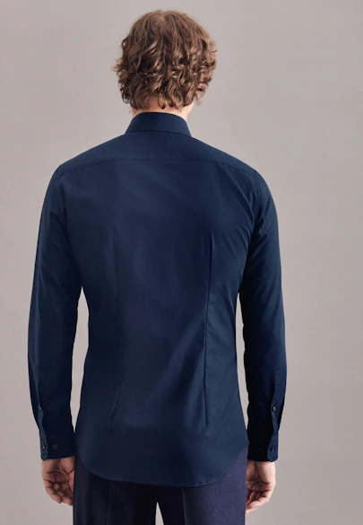 X-Slim Business shirt Uni in Dark Blue |  Seidensticker Onlineshop