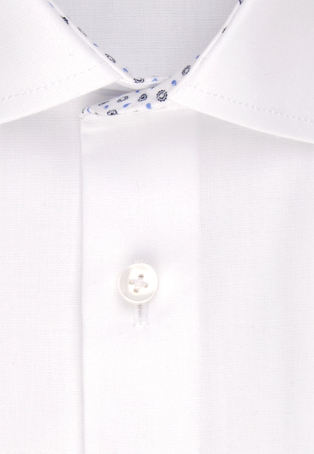 Chemise Business X-Slim Fil à fil Col Kent in Blanc |  Seidensticker Onlineshop