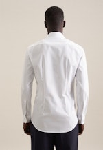 Chemise Business X-Slim Fil à fil Col Kent in Blanc |  Seidensticker Onlineshop