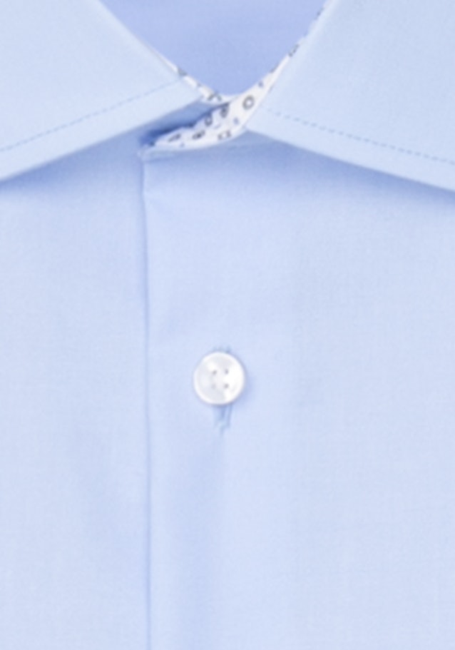 Bügelfreies Fil a fil Business Hemd in X-Slim mit Kentkragen in Mittelblau |  Seidensticker Onlineshop