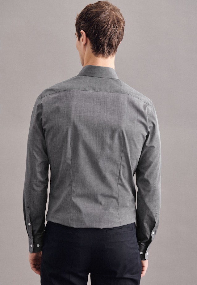 Bügelfreies Popeline Business Hemd in X-Slim mit Kentkragen in Grau |  Seidensticker Onlineshop