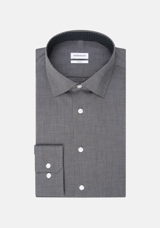 X-Slim Business Hemd Uni in Grau | Seidensticker Onlineshop