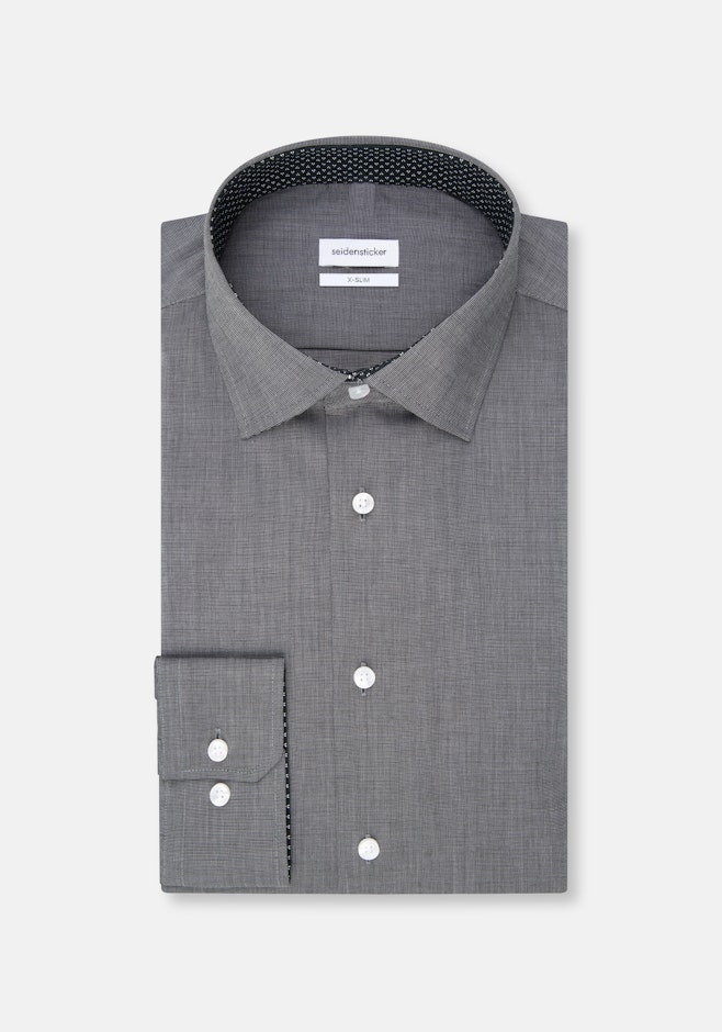 X-Slim Chemise d'affaires Uni dans Gris | Boutique en ligne Seidensticker