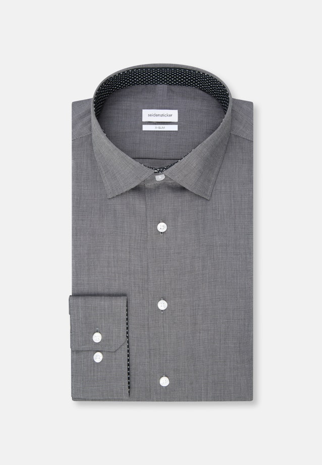 X-Slim Business Hemd Uni in Grau |  Seidensticker Onlineshop