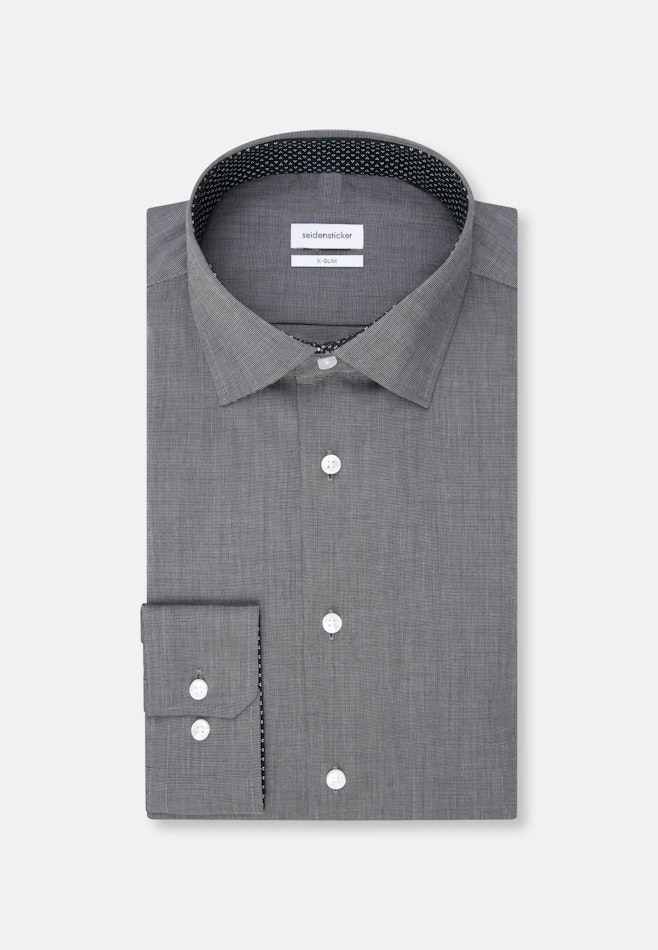 X-Slim Business Hemd Uni in Grau | Seidensticker Onlineshop