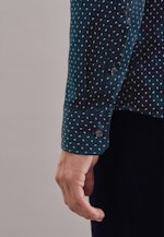 Slim Business Hemd Print in Dunkelblau |  Seidensticker Onlineshop