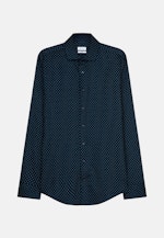 Slim Business Hemd Print in Dunkelblau |  Seidensticker Onlineshop