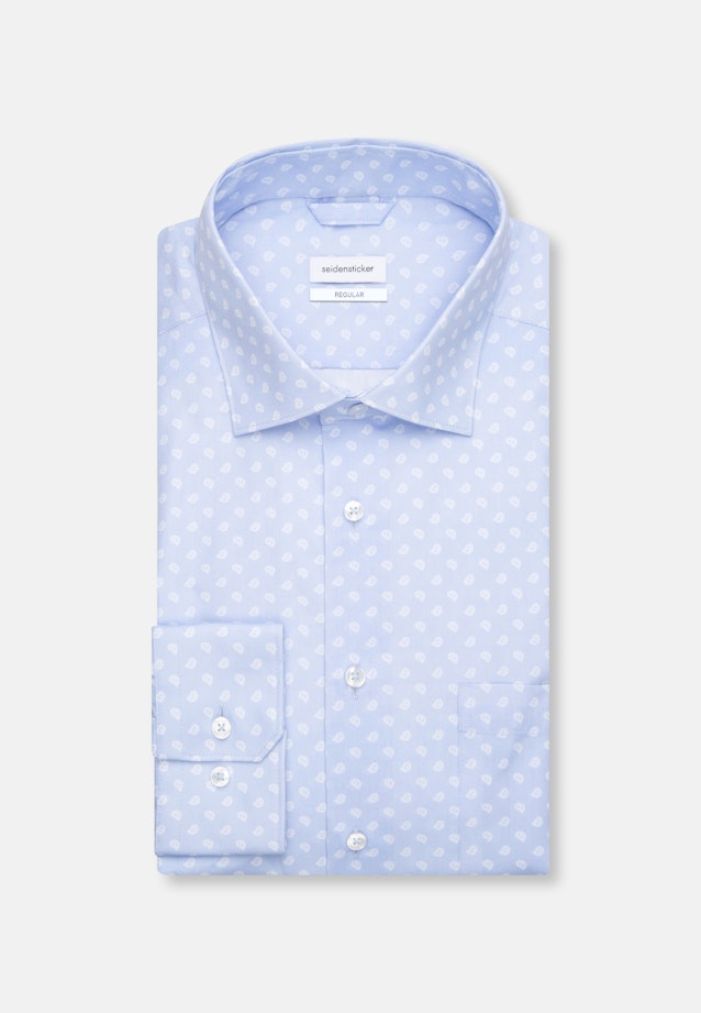 Regular Chemise Business Imprimé in Bleu Clair |  Seidensticker Onlineshop