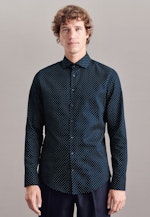 Business Shirt in X-Slim with Kent-Collar in Dark Blue |  Seidensticker Onlineshop