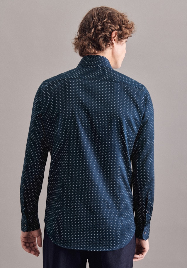Business Shirt in X-Slim with Kent-Collar in Dark Blue | Seidensticker Onlineshop