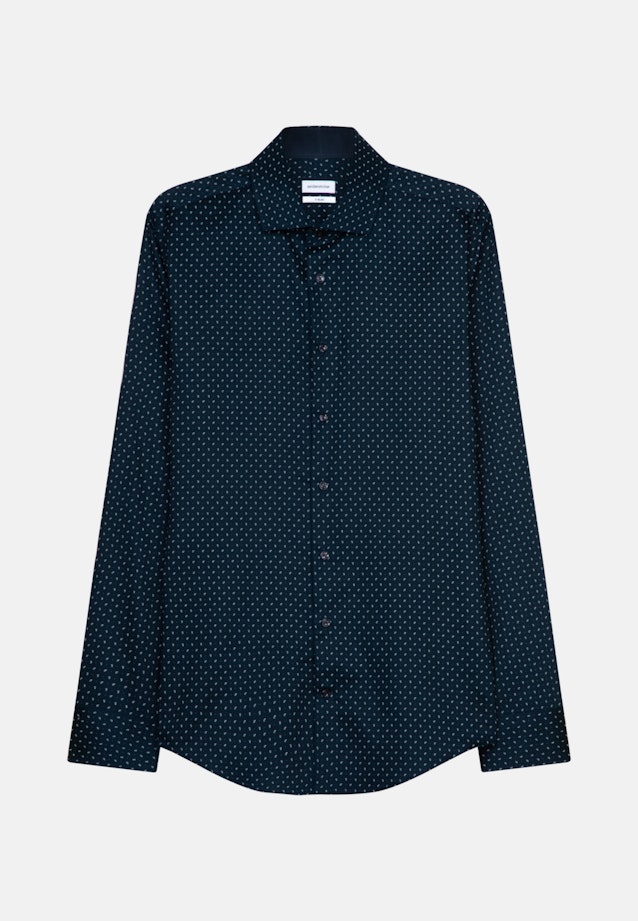 Business Shirt in X-Slim with Kent-Collar in Dark Blue |  Seidensticker Onlineshop