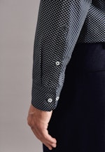 Regular Business Hemd Print in Dunkelblau |  Seidensticker Onlineshop