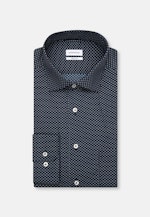 Regular Business Hemd Print in Dunkelblau |  Seidensticker Onlineshop