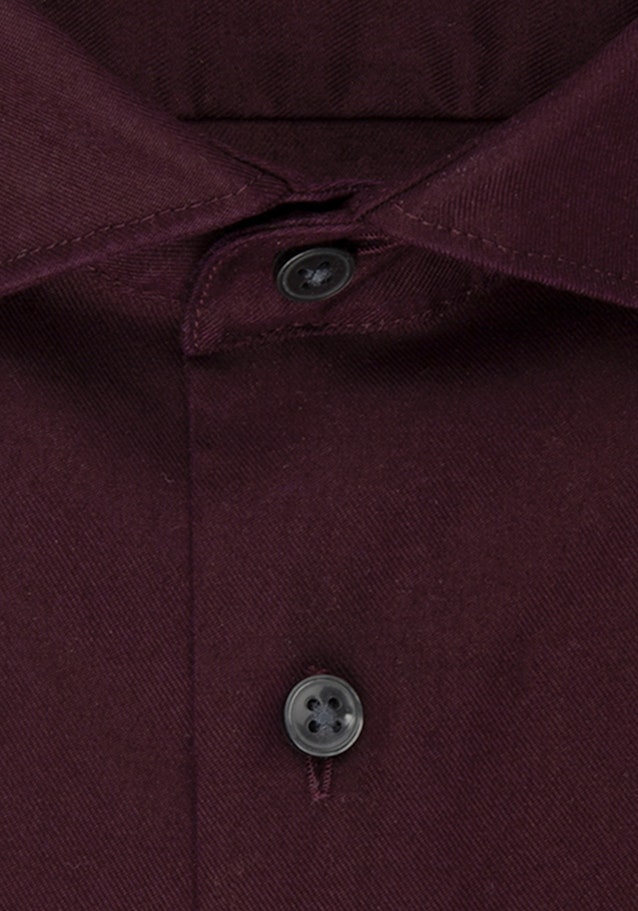 Bügelleichtes Twill Business Hemd in Regular mit Kentkragen in Rot |  Seidensticker Onlineshop