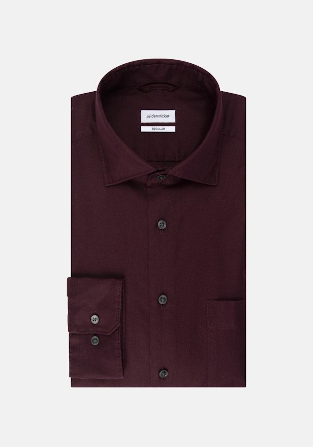 Easy-iron Twill Business overhemd in Regular with Kentkraag in Rood |  Seidensticker Onlineshop