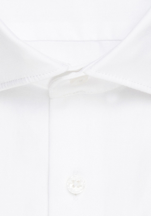 Bügelleichtes Twill Business Hemd in Regular mit Kentkragen in Weiß |  Seidensticker Onlineshop