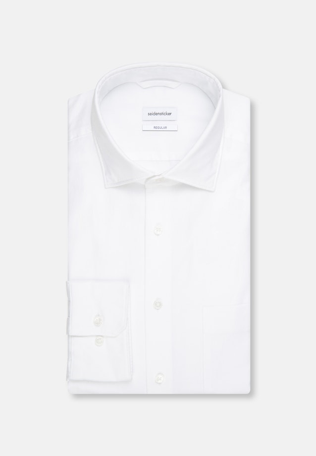 Regular Business Hemd Uni in Weiß |  Seidensticker Onlineshop