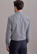 Regular Business Hemd Karo in Dunkelblau |  Seidensticker Onlineshop