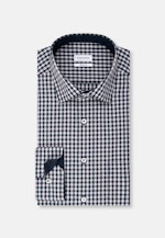 Regular Business Hemd Karo in Dunkelblau |  Seidensticker Onlineshop