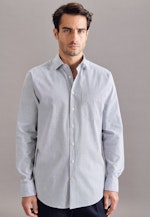 Regular Oxfordhemd Streifen in Dunkelblau |  Seidensticker Onlineshop