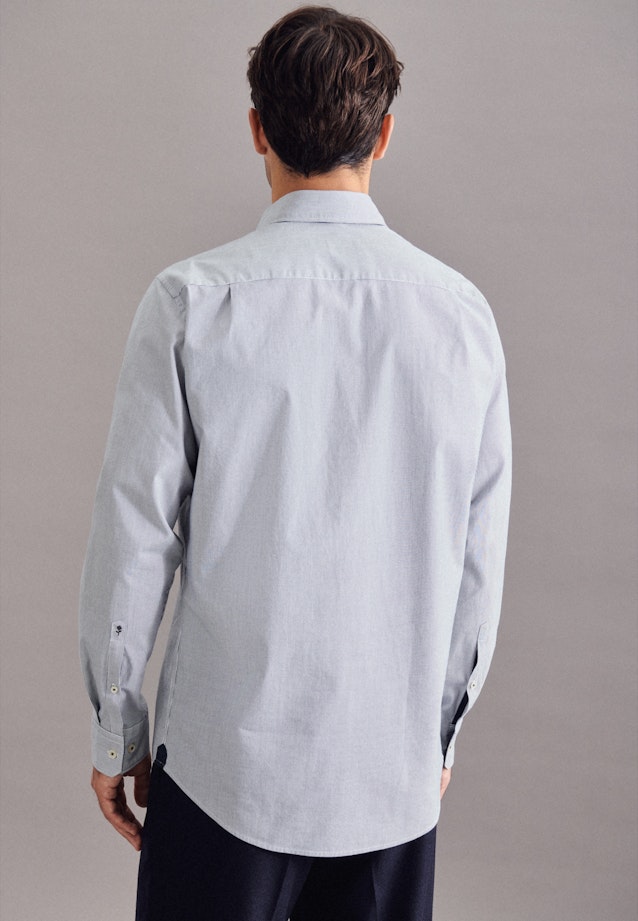 Regular Oxfordhemd Streifen in Dunkelblau |  Seidensticker Onlineshop