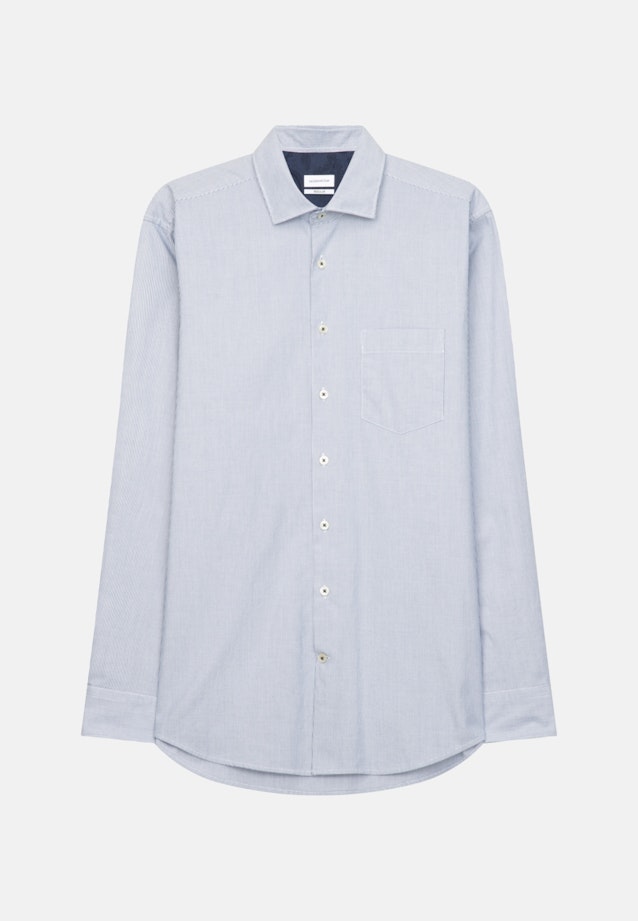 Regular Oxfordhemd Streifen in Dunkelblau |  Seidensticker Onlineshop