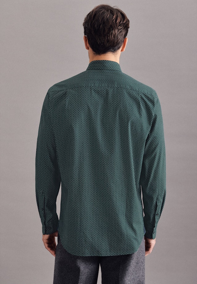 Regular Chemise casual Imprimé in Vert |  Seidensticker Onlineshop