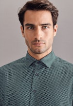 Regular Chemise casual Imprimé in Vert |  Seidensticker Onlineshop