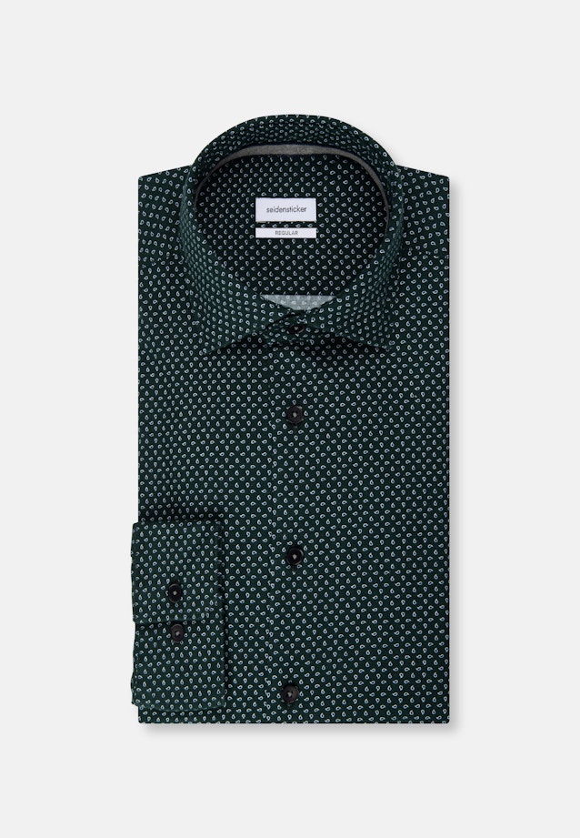 Regular Chemise casual Imprimé in Vert |  Seidensticker Onlineshop
