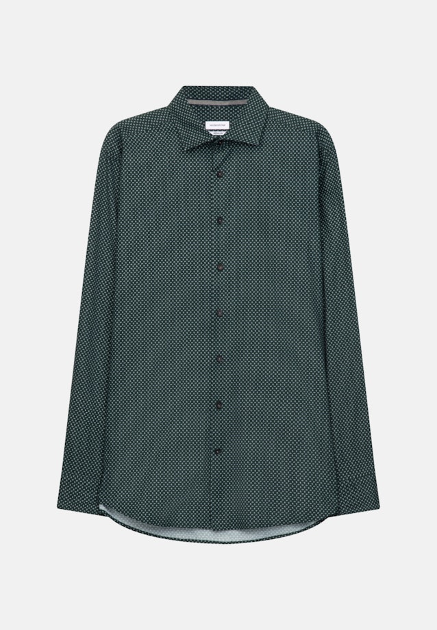 Regular Chemise casual Imprimé in Vert |  Seidensticker Onlineshop