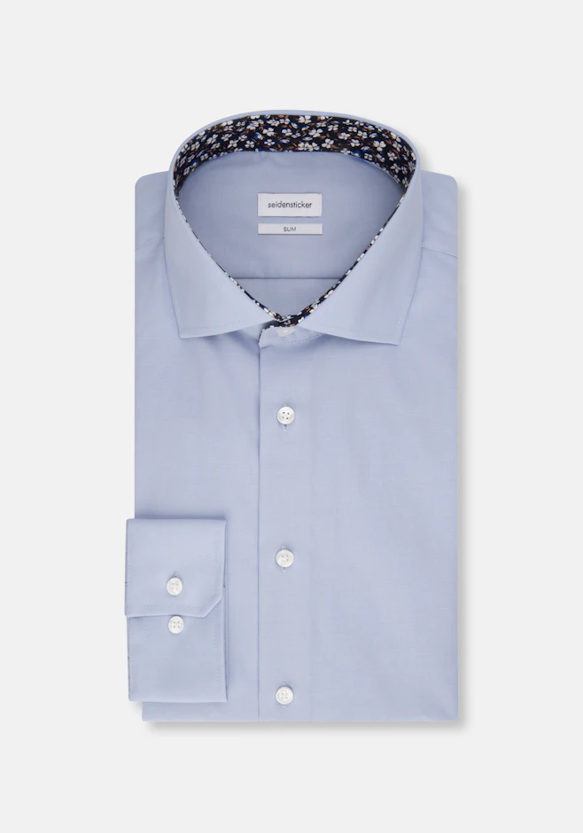 Slim Chemise d'affaires Uni dans Bleu Clair | Boutique en ligne Seidensticker