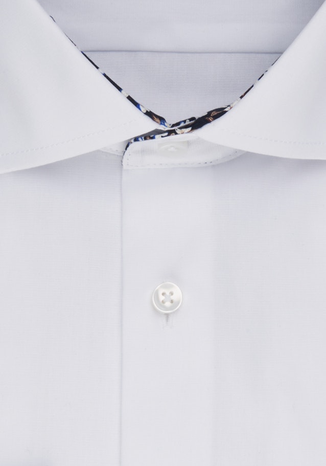 Non-iron Fil a fil Business overhemd in Slim with Kentkraag in Wit |  Seidensticker Onlineshop