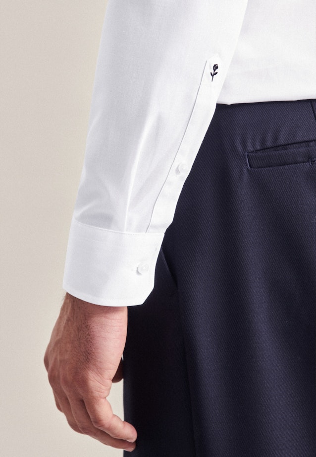 Slim Chemise d'affaires Uni in Blanc |  Seidensticker Onlineshop
