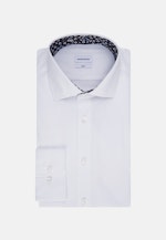 Chemise Business Slim Fil à fil Col Kent in Blanc |  Seidensticker Onlineshop