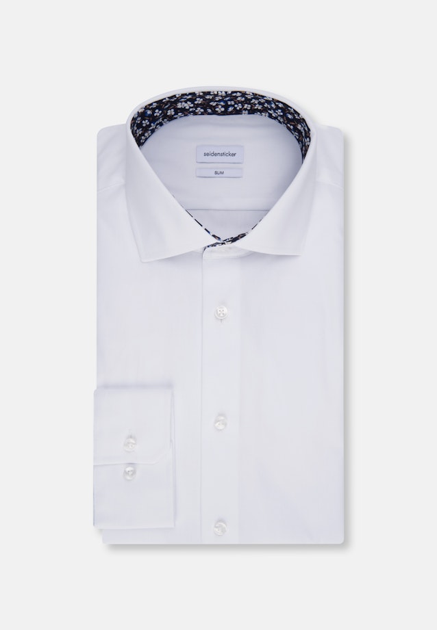 Slim Chemise d'affaires Uni in Blanc |  Seidensticker Onlineshop