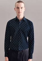 Chemise Business X-Slim Popeline Col Kent in Bleu Foncé |  Seidensticker Onlineshop