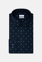 Chemise Business X-Slim Popeline Col Kent in Bleu Foncé |  Seidensticker Onlineshop